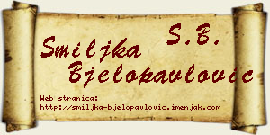 Smiljka Bjelopavlović vizit kartica